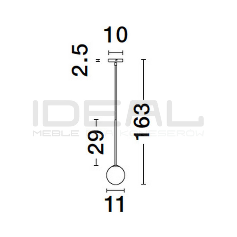 Lampa wisząca Boy 11 cm – nowoczesna lampa do kuchni i sypialni