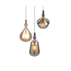 Lampa wisząca Marinet – oświetlenie z 3 szklanymi kloszami