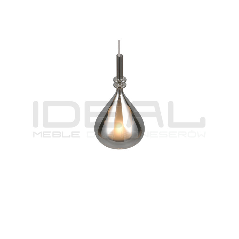 Lampa wisząca Marinet chrom – szklana lampa nad szafkę nocną