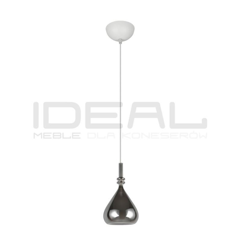 Lampa wisząca Marinet chrom – szklana lampa nad szafkę nocną