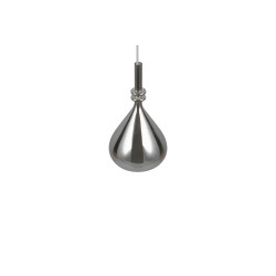 Lampa wisząca Marinet chrom – szklana lampa nad szafkę nocną