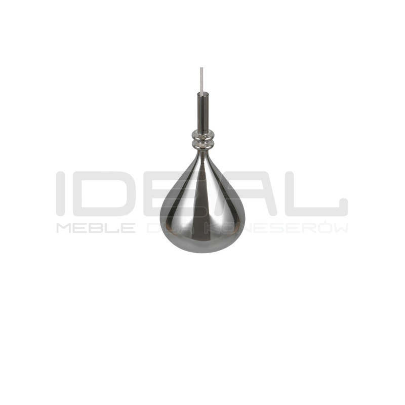 Lampa wisząca Marinet chrom – szklana lampa nad szafkę nocną