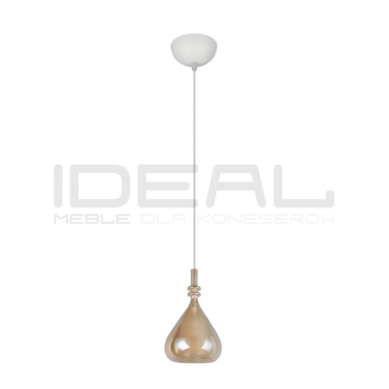 Lampa wisząca Marinet bursztynowa – lampa do salonu i jadalni