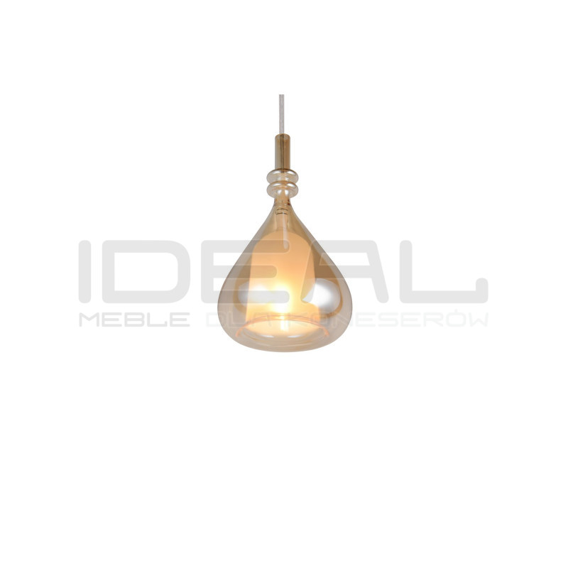 Lampa wisząca Marinet bursztynowa – lampa do salonu i jadalni