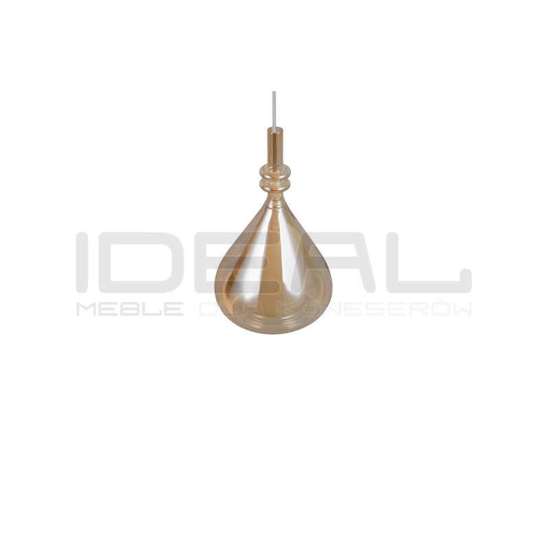 Lampa wisząca Marinet bursztynowa – lampa do salonu i jadalni