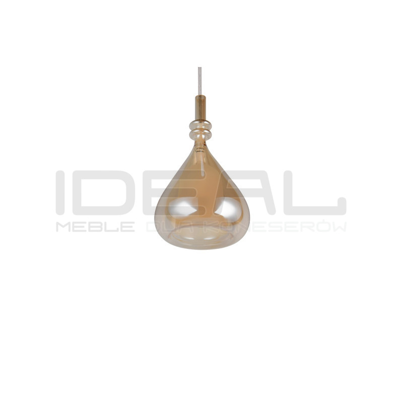 Lampa wisząca Marinet bursztynowa – lampa do salonu i jadalni