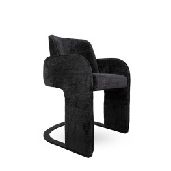 Krzesło BORA czarne – nowoczesne, eleganckie | IdealMeble.pl