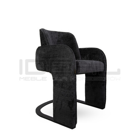 Krzesło BORA czarne – nowoczesne, eleganckie | IdealMeble.pl