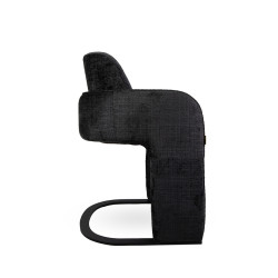 Krzesło BORA czarne – nowoczesne, eleganckie | IdealMeble.pl