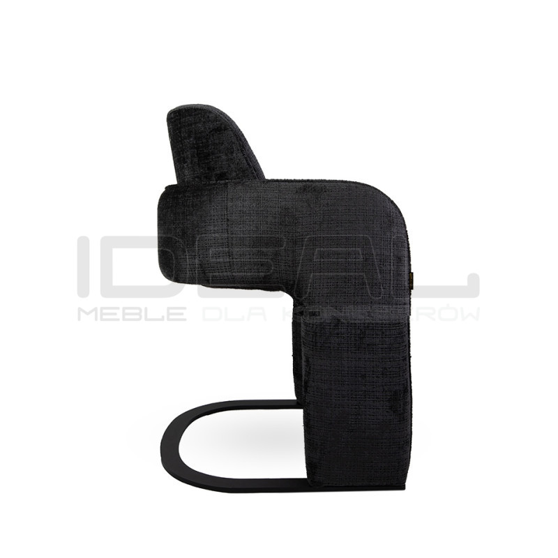 Krzesło BORA czarne – nowoczesne, eleganckie | IdealMeble.pl