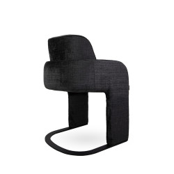 Krzesło BORA czarne – nowoczesne, eleganckie | IdealMeble.pl