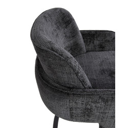 Krzesło BORA czarne – nowoczesne, eleganckie | IdealMeble.pl