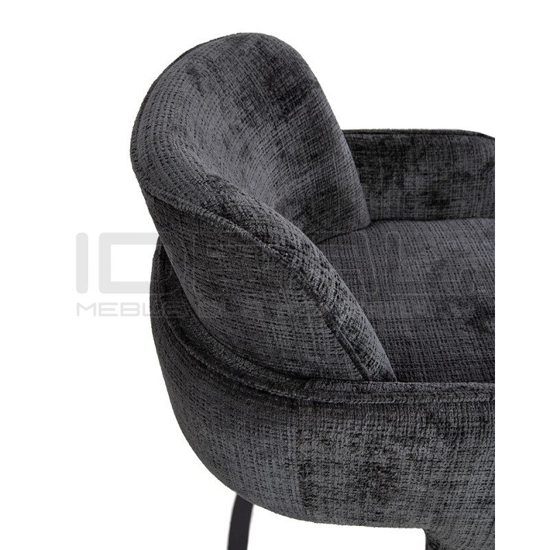 Krzesło BORA czarne – nowoczesne, eleganckie | IdealMeble.pl