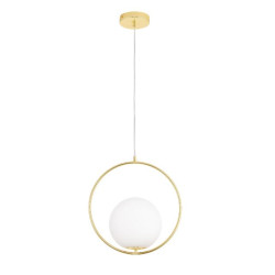 Lampa wisząca COSTA 35 złota – szklany klosz kula | IdealMeble