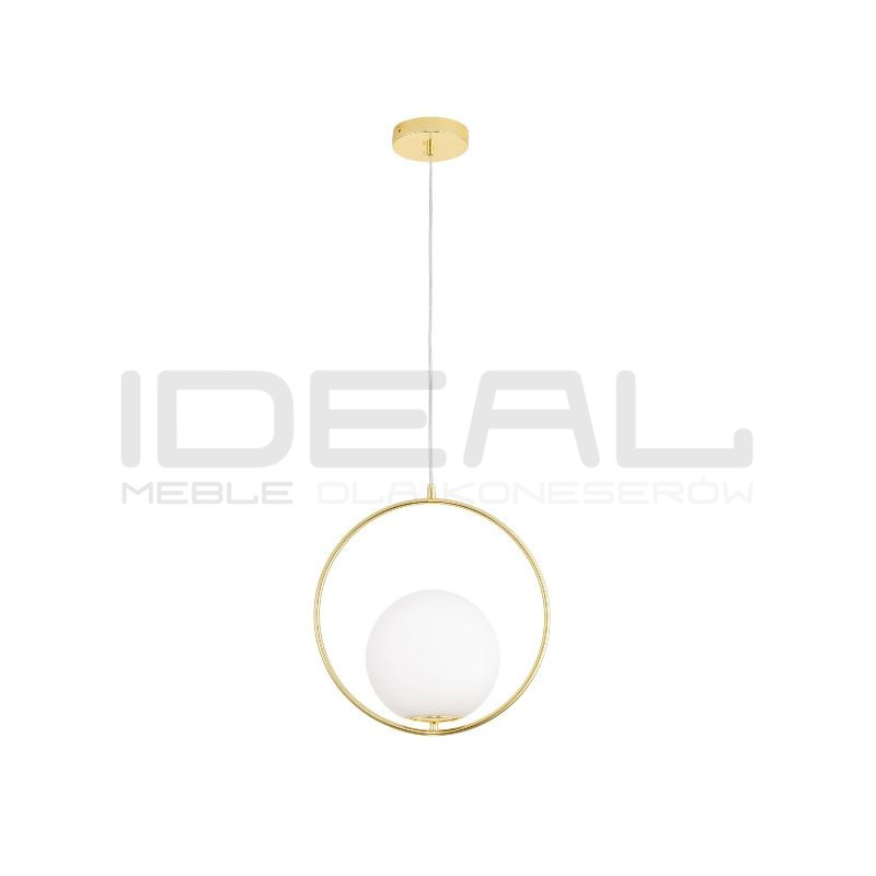 Lampa wisząca COSTA 35 złota – szklany klosz kula | IdealMeble