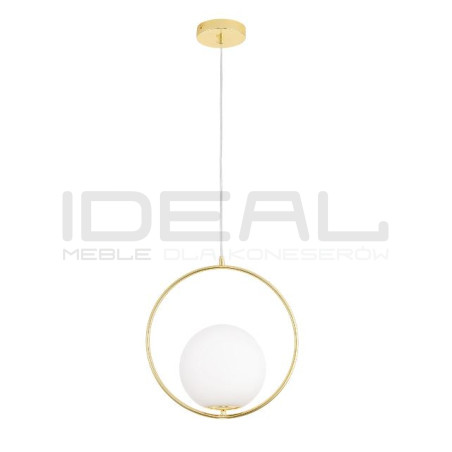Lampa wisząca COSTA 35 złota – szklany klosz kula | IdealMeble