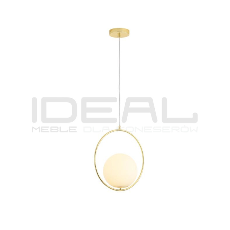 Lampa wisząca COSTA 35 złota – szklany klosz kula | IdealMeble
