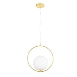 Lampa wisząca COSTA 35 złota – szklany klosz kula | IdealMeble
