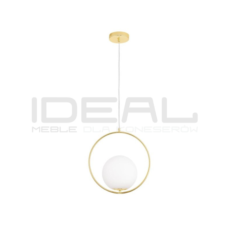 Lampa wisząca COSTA 35 złota – szklany klosz kula | IdealMeble