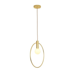 Lampa Bella – złota, nowoczesna lampa wisząca |IdealMeble.pl