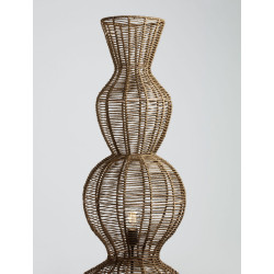 Lampa podłogowa Baloo –lampa boho ze sznurka czarna lub brąz