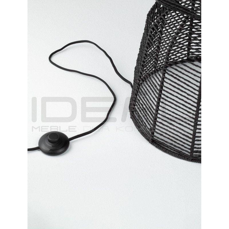 Lampa podłogowa Baloo –lampa boho ze sznurka czarna lub brąz