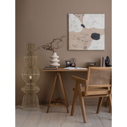 Lampa podłogowa Baloo –lampa boho ze sznurka czarna lub brąz