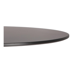 Stół Tulip Skinny 90 czarny – okrągły stół na jednej nodze