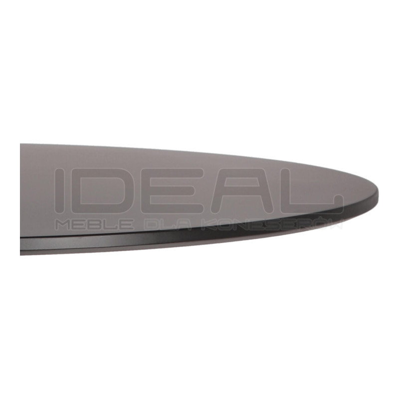 Stół Tulip Skinny 90 czarny – okrągły stół na jednej nodze