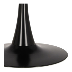 Stół Tulip Skinny 90 czarny – okrągły stół na jednej nodze