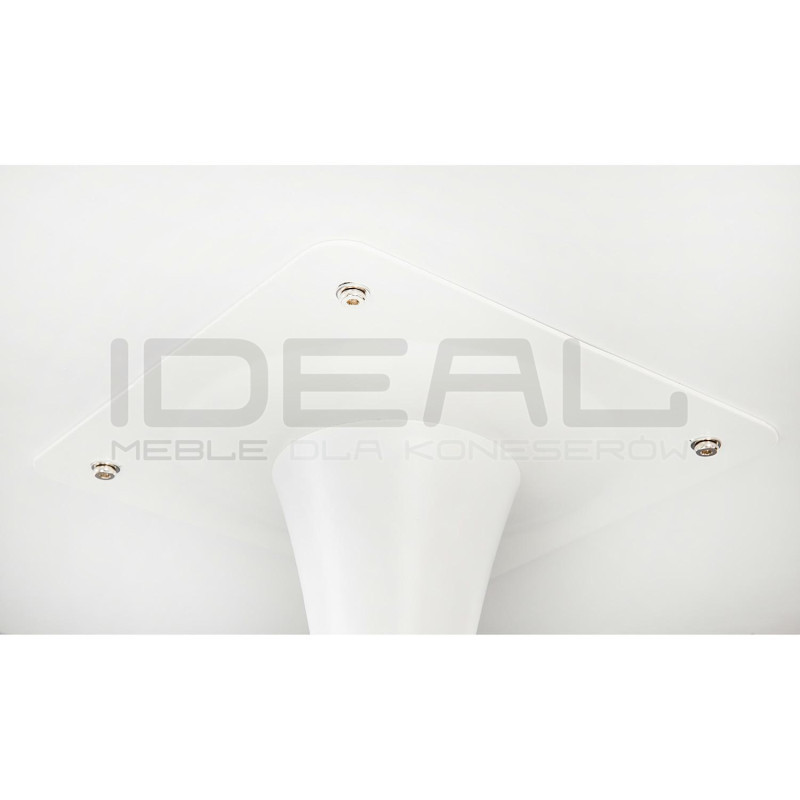 Stół Tulip Skinny 90 czarny – okrągły stół na jednej nodze