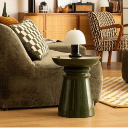 Stolik BRUM zielony – nowoczesny i artystyczny akcent