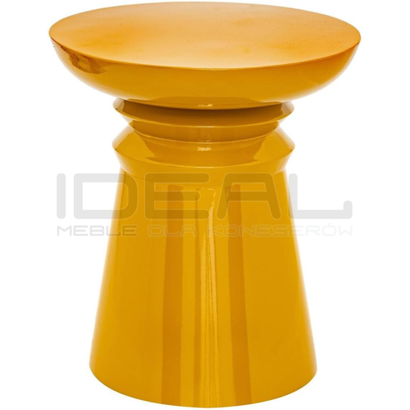 Żółty stolik pomocniczy BRUM – oryginalny i artystyczny