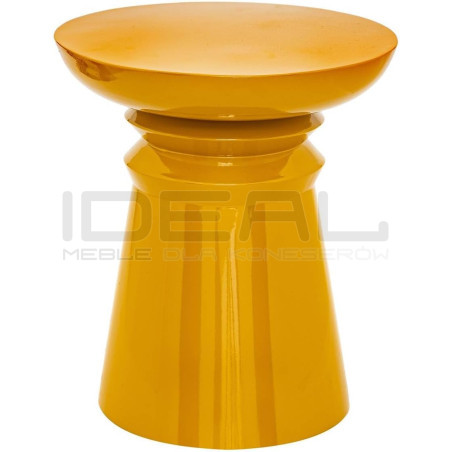 Żółty stolik pomocniczy BRUM – oryginalny i artystyczny