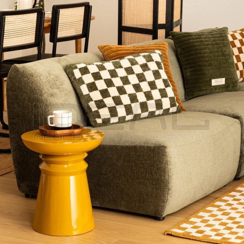 Żółty stolik pomocniczy BRUM – oryginalny i artystyczny