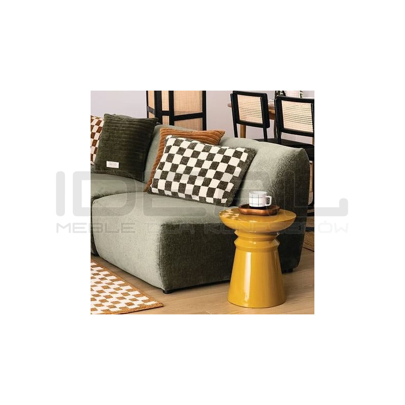 Żółty stolik pomocniczy BRUM – oryginalny i artystyczny