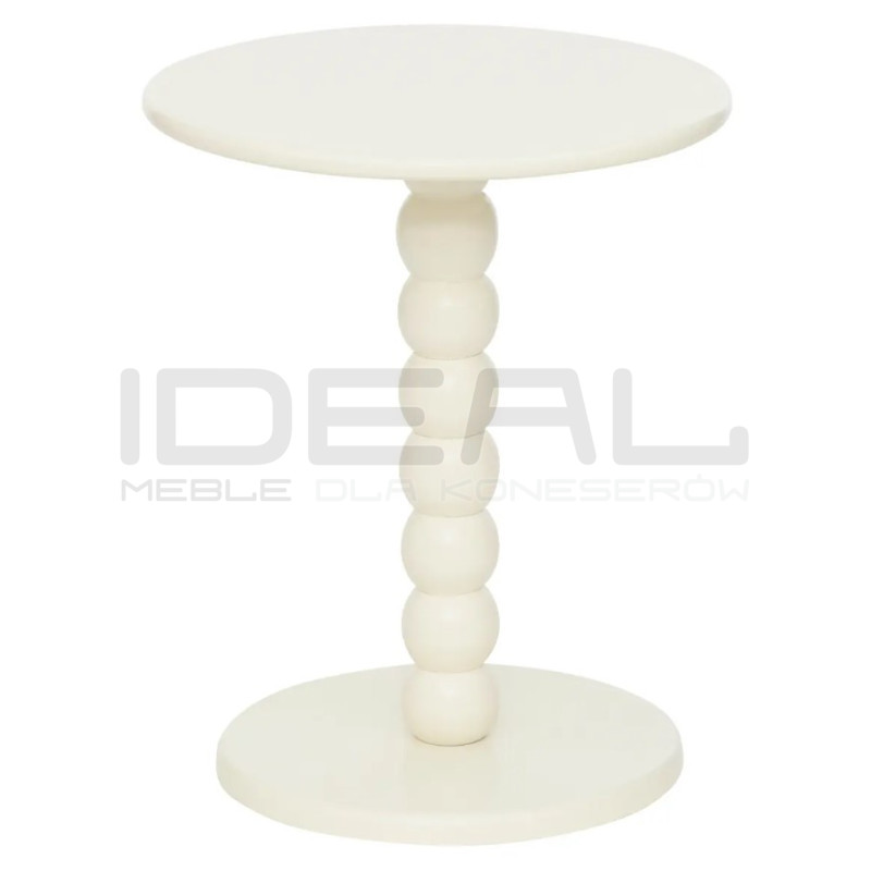 Stolik kawowy Kolumna – niewielki stolik na toczonej nodze