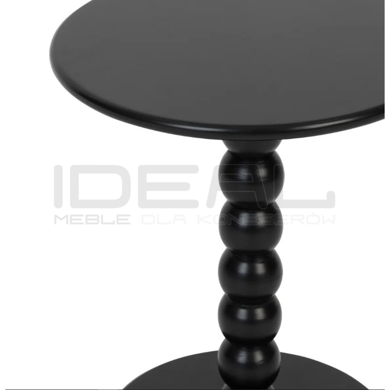 Stolik kawowy Kolumna – niewielki stolik na toczonej nodze