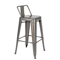 Hoker Tower Back z oparciem INSPIROWANY TOLIX 66 metalowy (Paris)