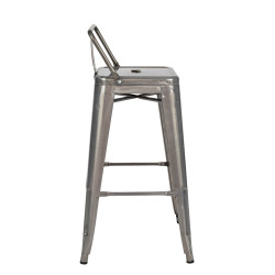 Hoker Tower Back z oparciem INSPIROWANY TOLIX 66 metalowy (Paris)