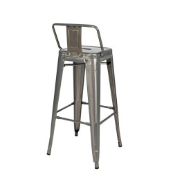 Hoker Tower Back z oparciem INSPIROWANY TOLIX 66 metalowy (Paris)