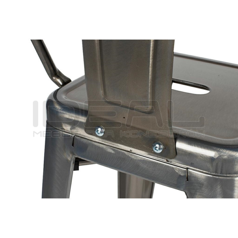 Hoker Tower Back z oparciem INSPIROWANY TOLIX 66 metalowy (Paris)