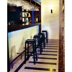 Hoker przezroczysty czarny Charles 65 – nowoczesny hoker