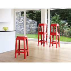 Hoker czerwony Charles 65 | IdealMeble.pl