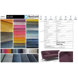 Sofa Chesterfield z funkcją spania Kopico pomarańczowa | IdealMeble.pl