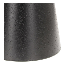 Wysoki stolik kawowy Sweedy 60 – czarny ze szklanym blatem