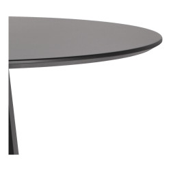 Stół okrągły Wenice czarny o średnicy 80 cm | IdealMeble.pl