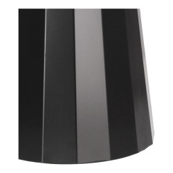 Stół okrągły Wenice czarny o średnicy 80 cm | IdealMeble.pl