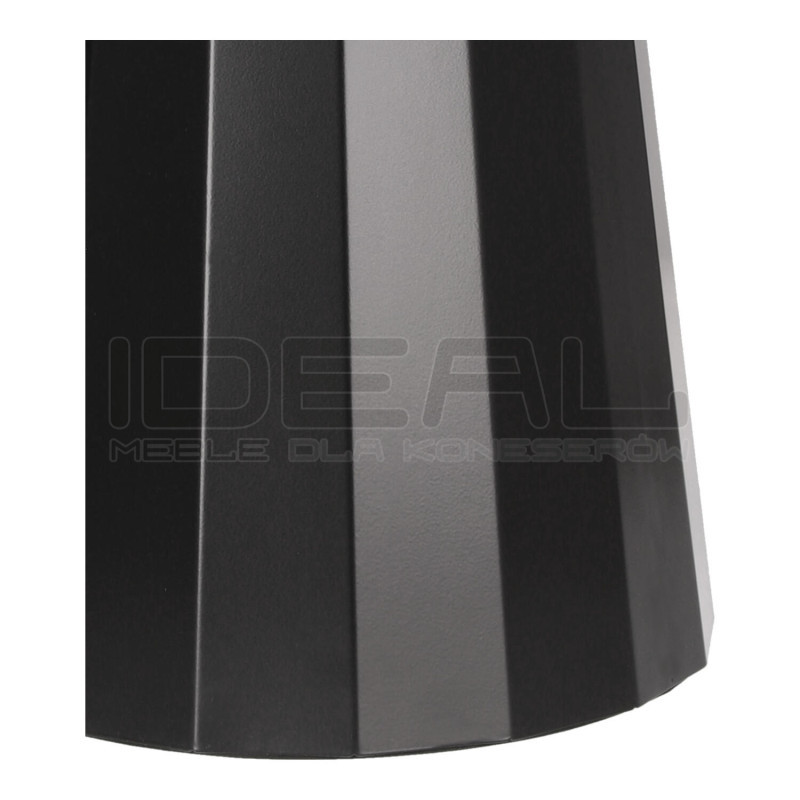 Stół okrągły Wenice czarny o średnicy 80 cm | IdealMeble.pl