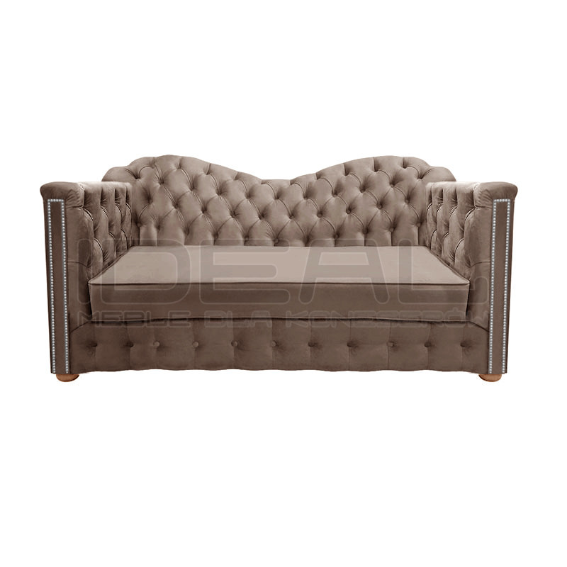 Sofa Chesterfield z funkcją spania Mondelebrity 3 os. | IdealMeble.pl